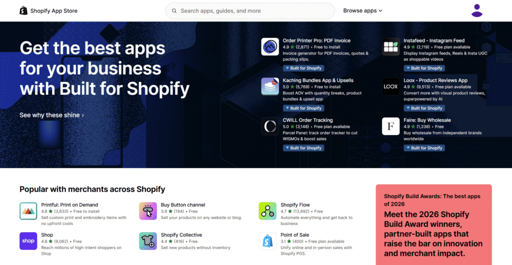 choose essential shopify apps